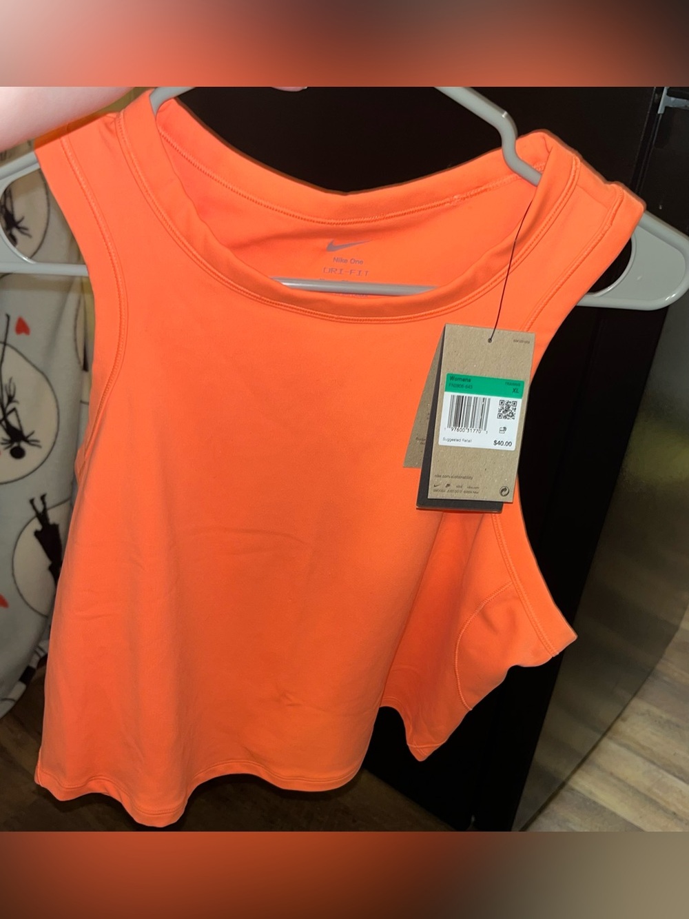 Nike One Dri-FIT Women’s Orange Tank Top XL NWT
